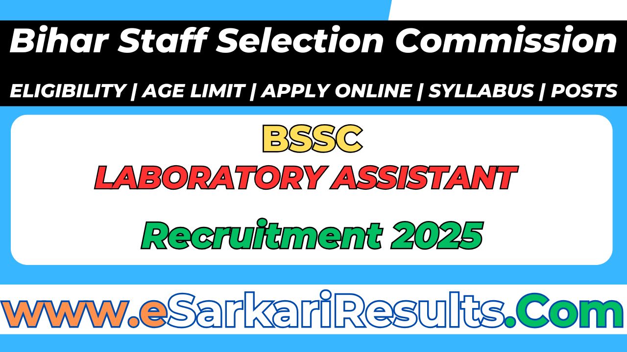 BSSC-Laboratory-Assistant-Recruitment-2025-Apply-Online-for-143-Vacancies.