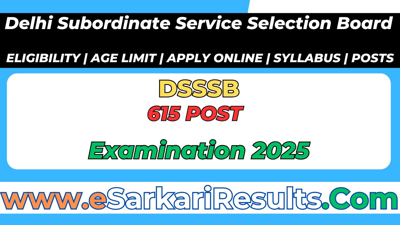 DSSSB-Various-Post-Online-Form-2025-Advt-No-022025